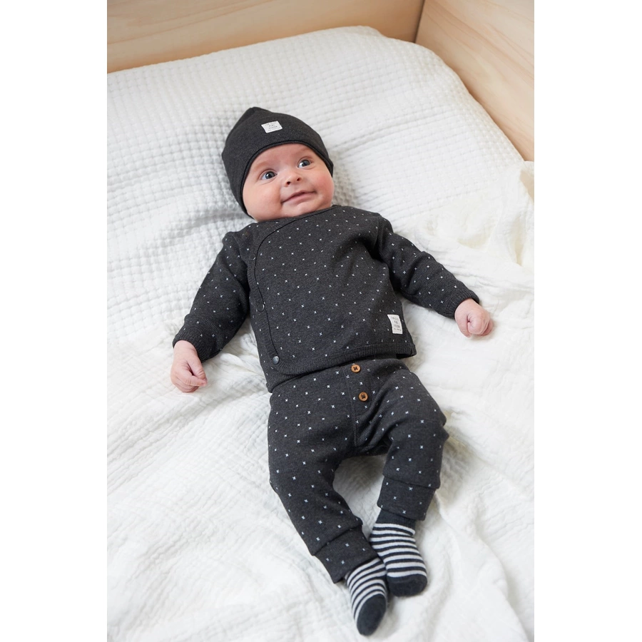 Feetje Hose AOP Mini Person anthrazit-melange