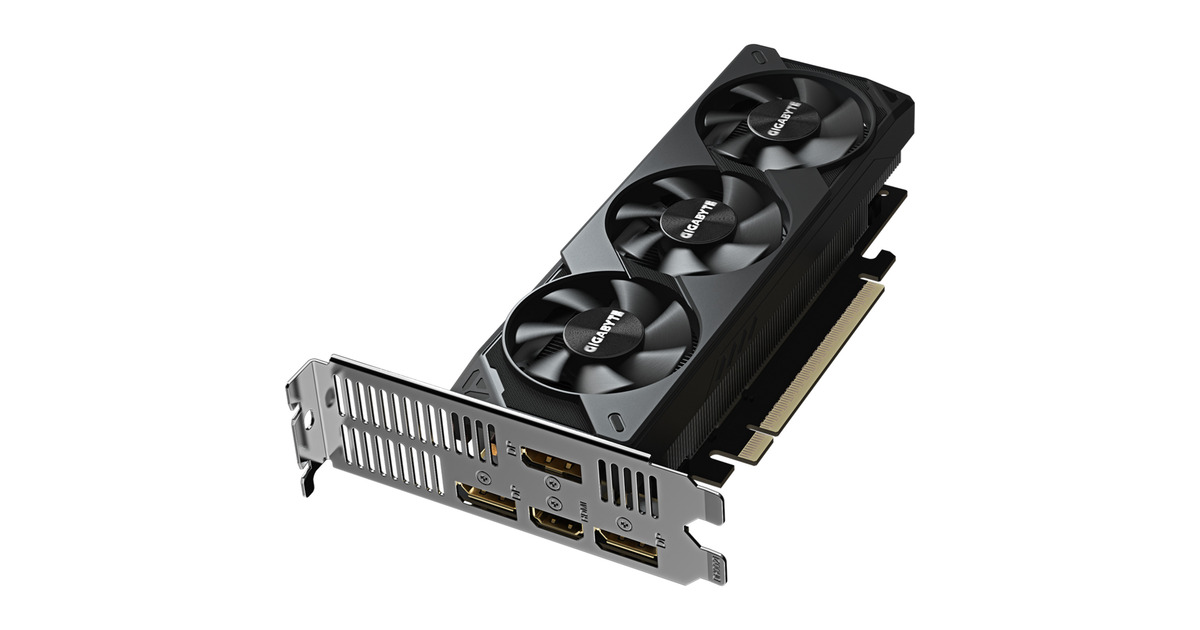 GIGABYTEGeForce RTX 5060 OC Low Profile 8G grafische kaart  (3x DisplayPort, 1x HDMI, DLSS 4)