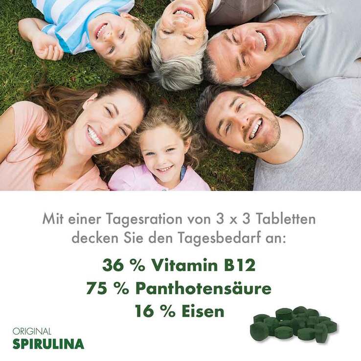 Original Spirulina Tabletten, 480 St