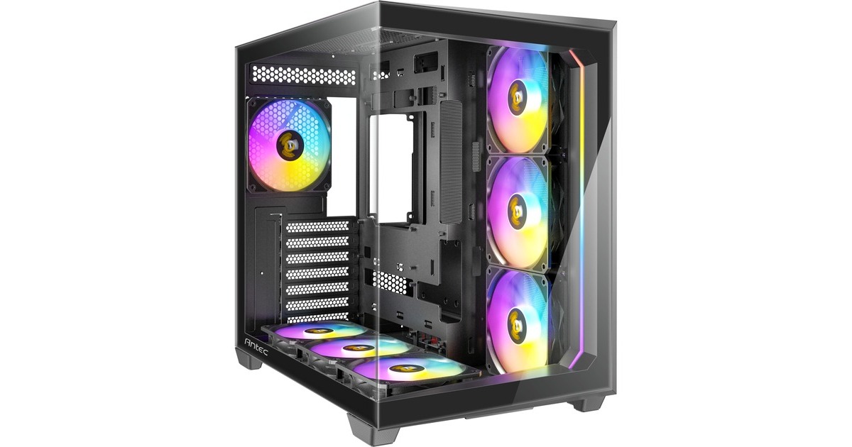 AntecC5 ARGB midi tower behuizing  (Zwart | 2x USB-A | 1x USB-C | Tempered Glass)