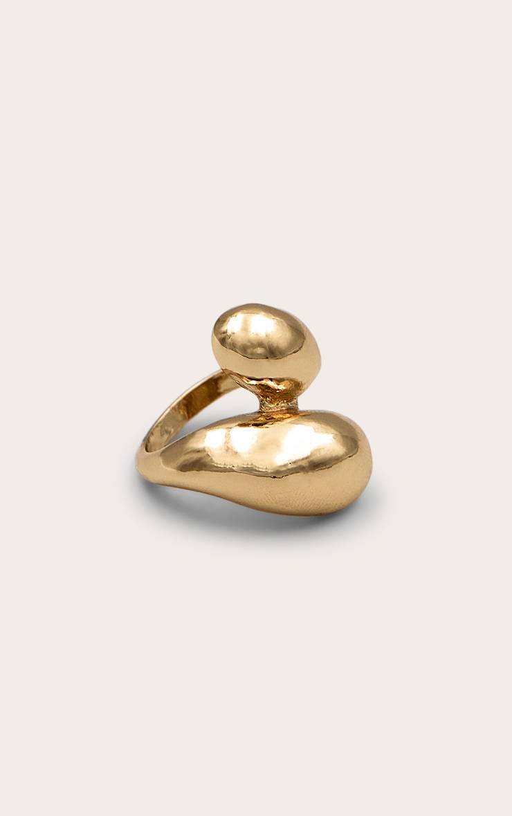 Doré Bague Tourbillon Épaisse