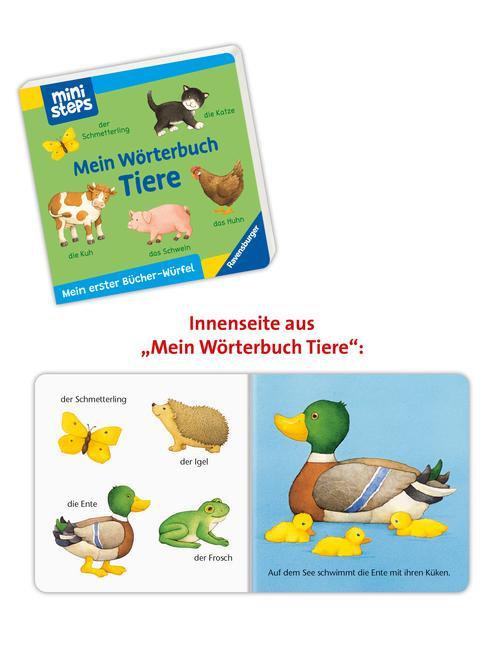 ministeps: Mein erster Bücher-Würfel: Meine ersten Wörter (Bücher-Set)