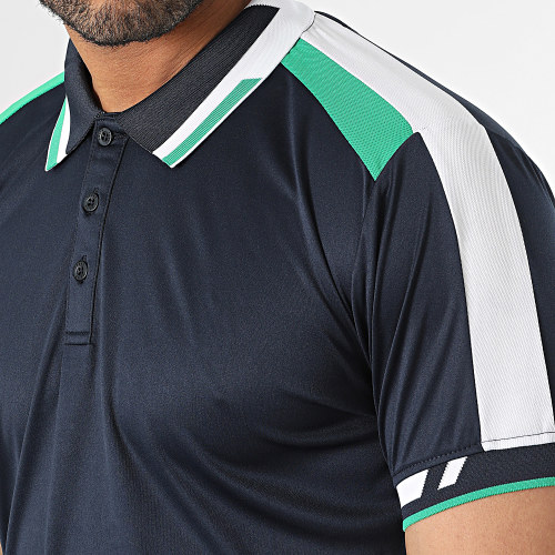 Polo Manches Courtes A Bandes Hilrey TR11300007D Bleu Marine