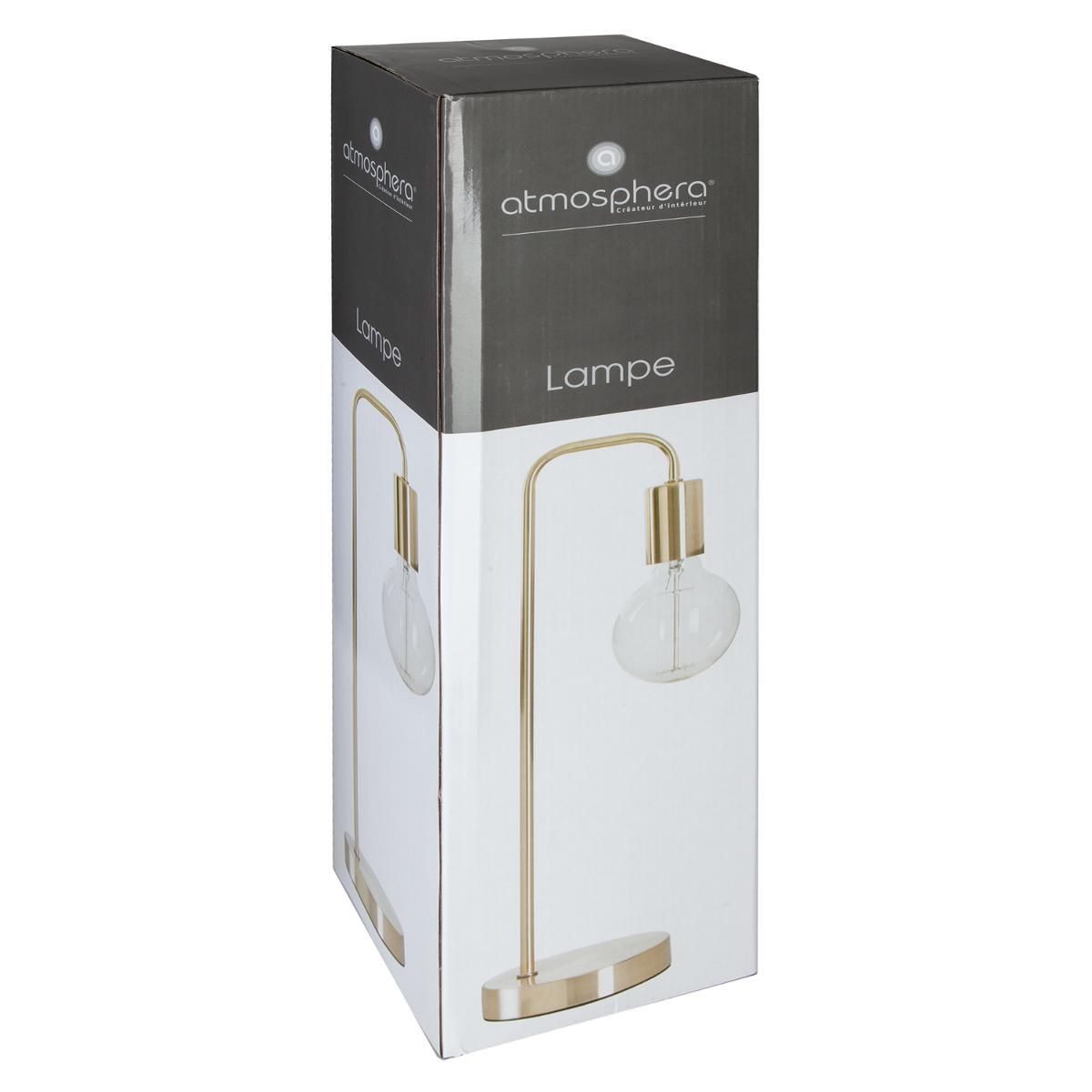 LAMPE METAL DORE KELI H.46CM