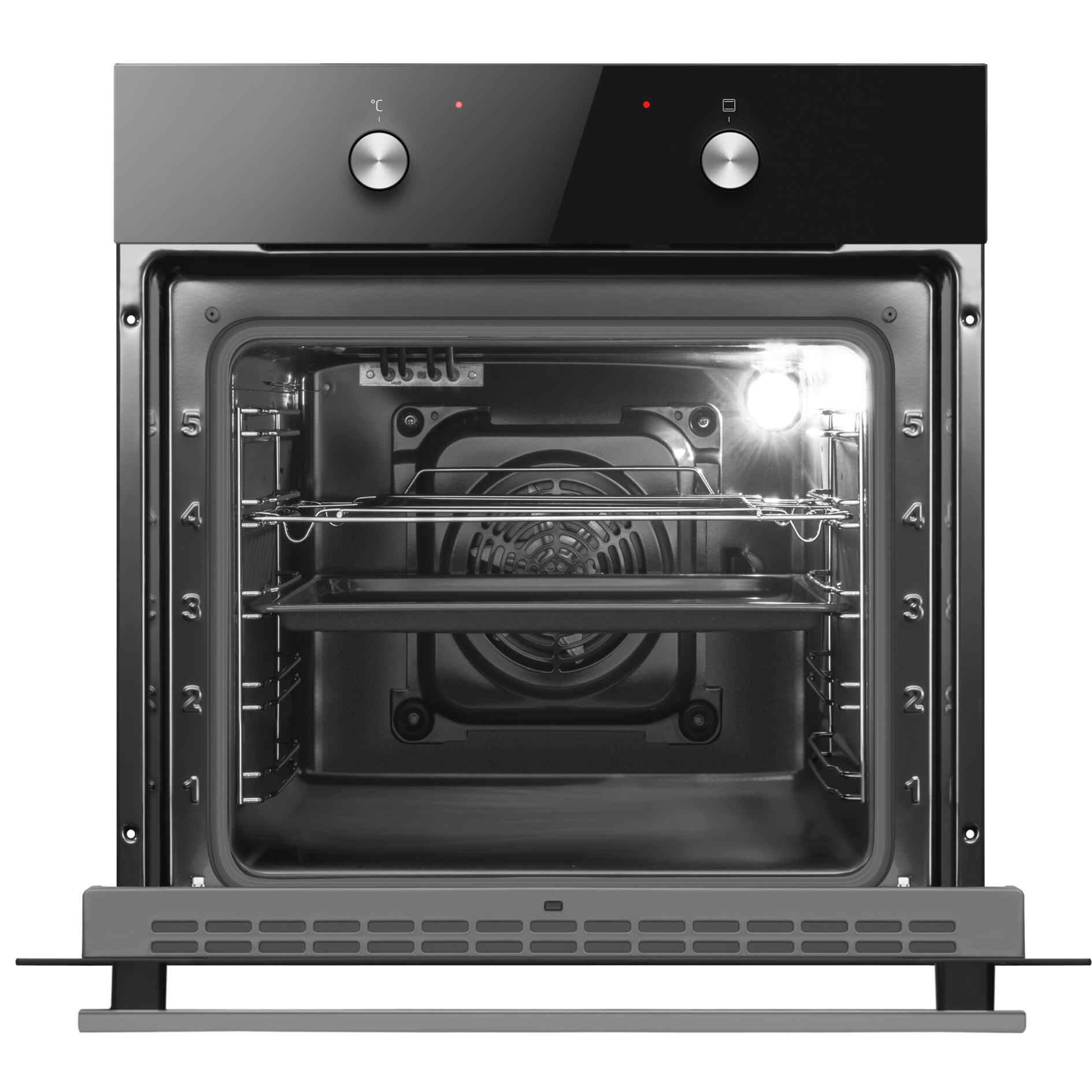 MICAN Einbau-Backofen 90440 - schwarz matt - A