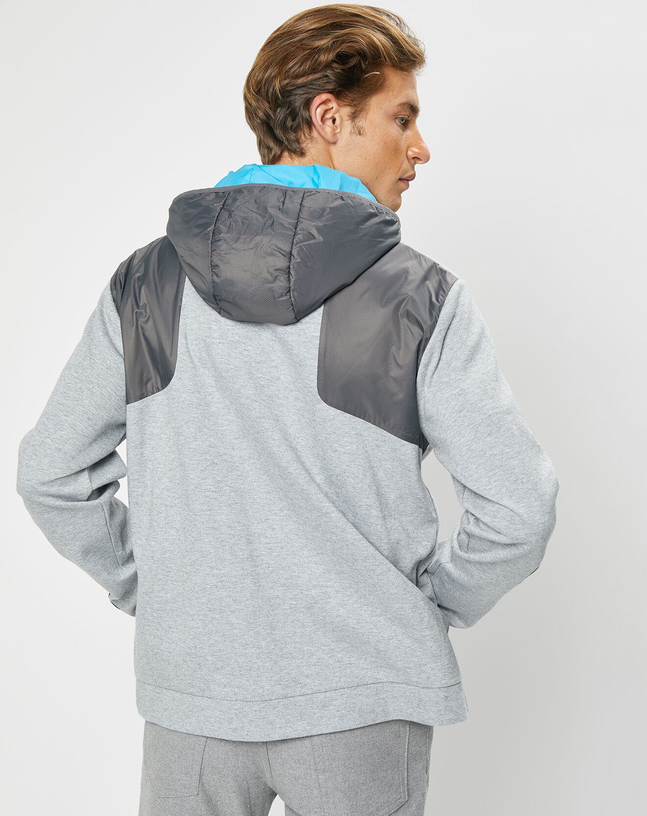 Hackett London Blouson Sweat Hybride Aston Martin Racing  gris