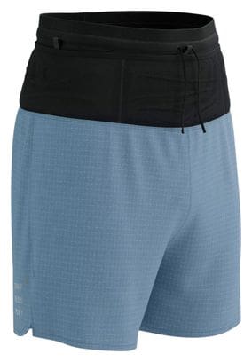 Short Compressport Trail Overshort Bleu / Noir