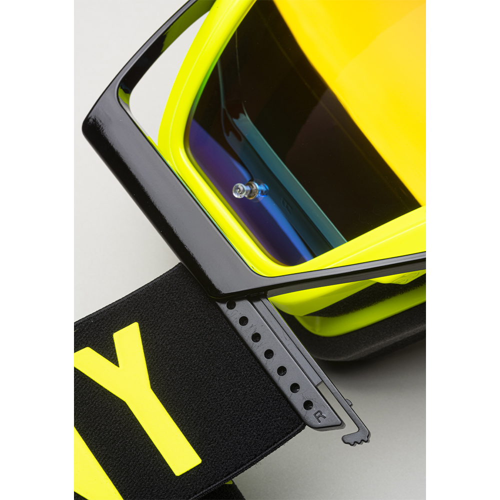 Kenny - Masque Performance iridium Noir / Jaune fluo