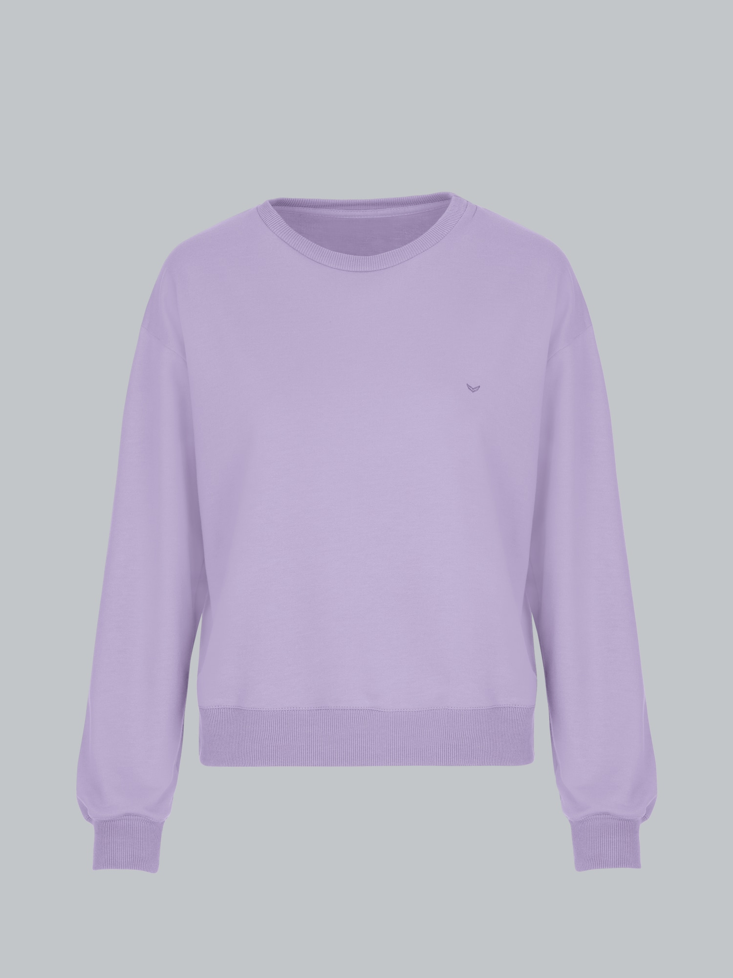 Dünnes Sweatshirt Flieder