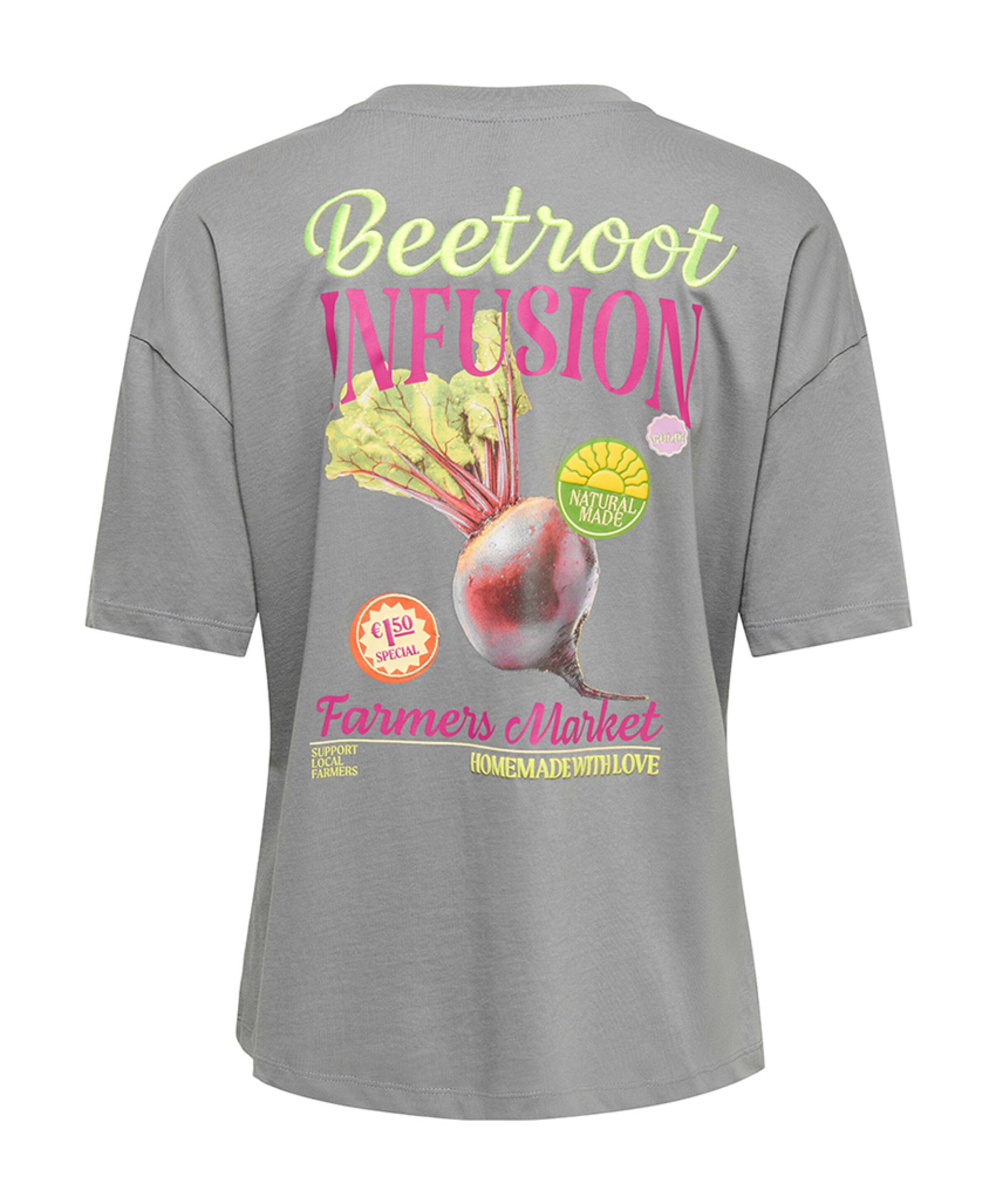 Only Dames T-shirt grijs