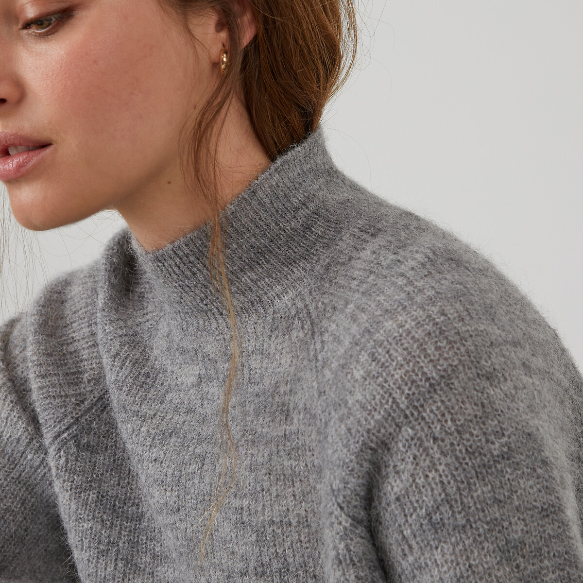 COLEÇÕES LA REDOUTE<br>Suéter ARISTIDE Signature com gola alta em alpaca mista