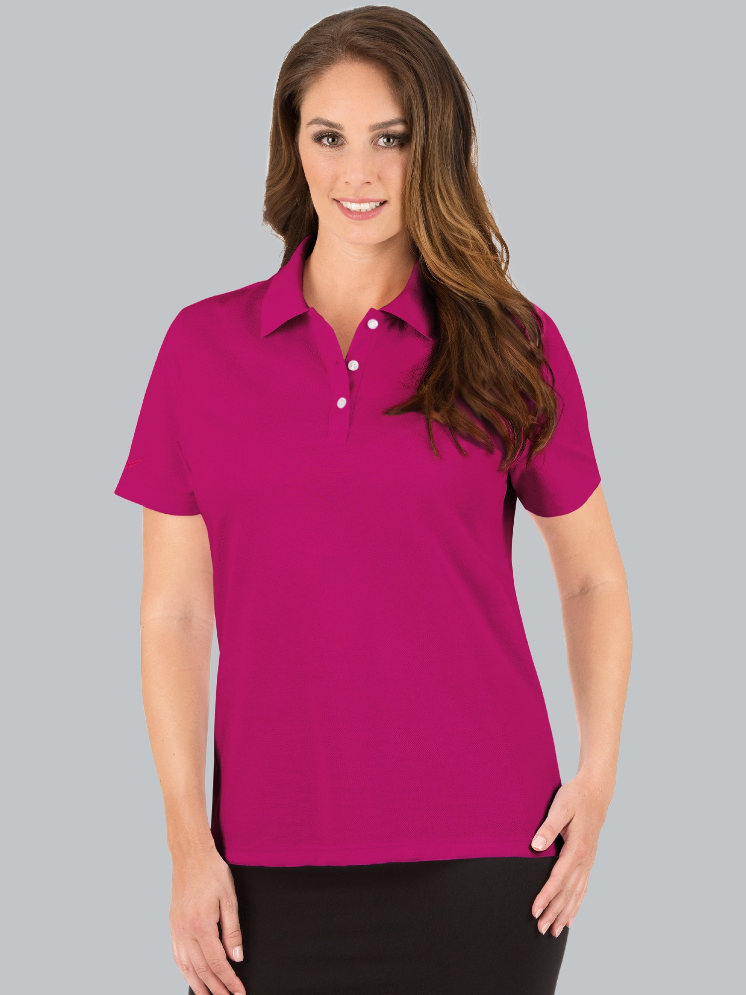 Poloshirt Slim Fit Magenta