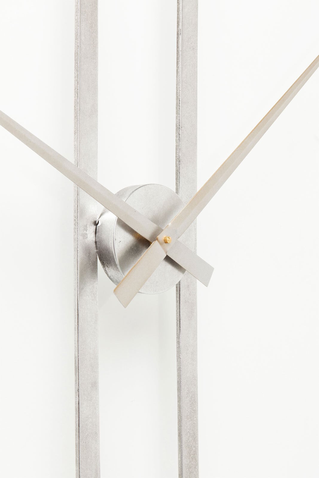 KARE DESIGN Wanduhr CLIP 60 cm silberfarbig