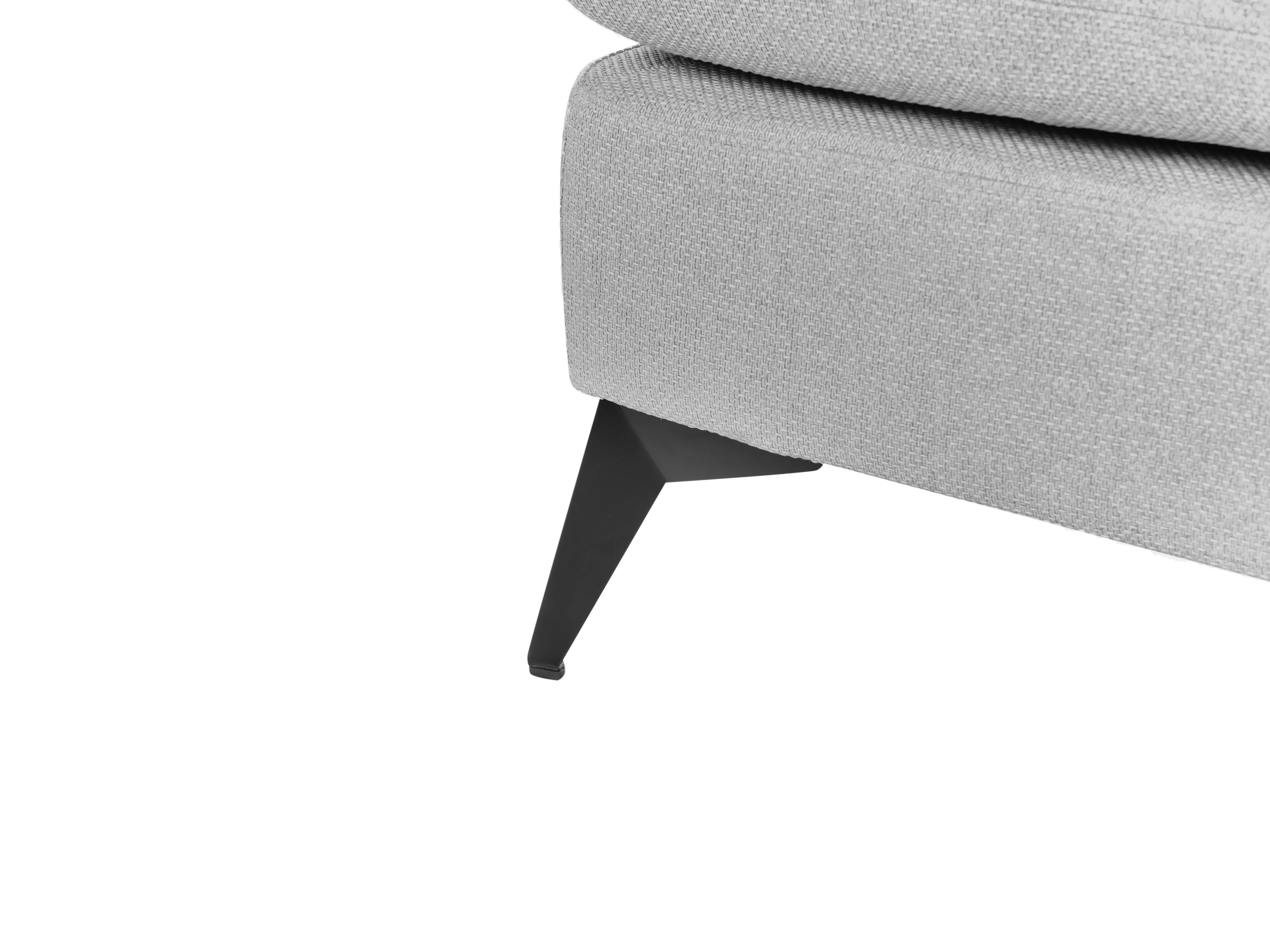 Rechtszijdige chaise longue SIEVOZ Stof Lichtgrijs