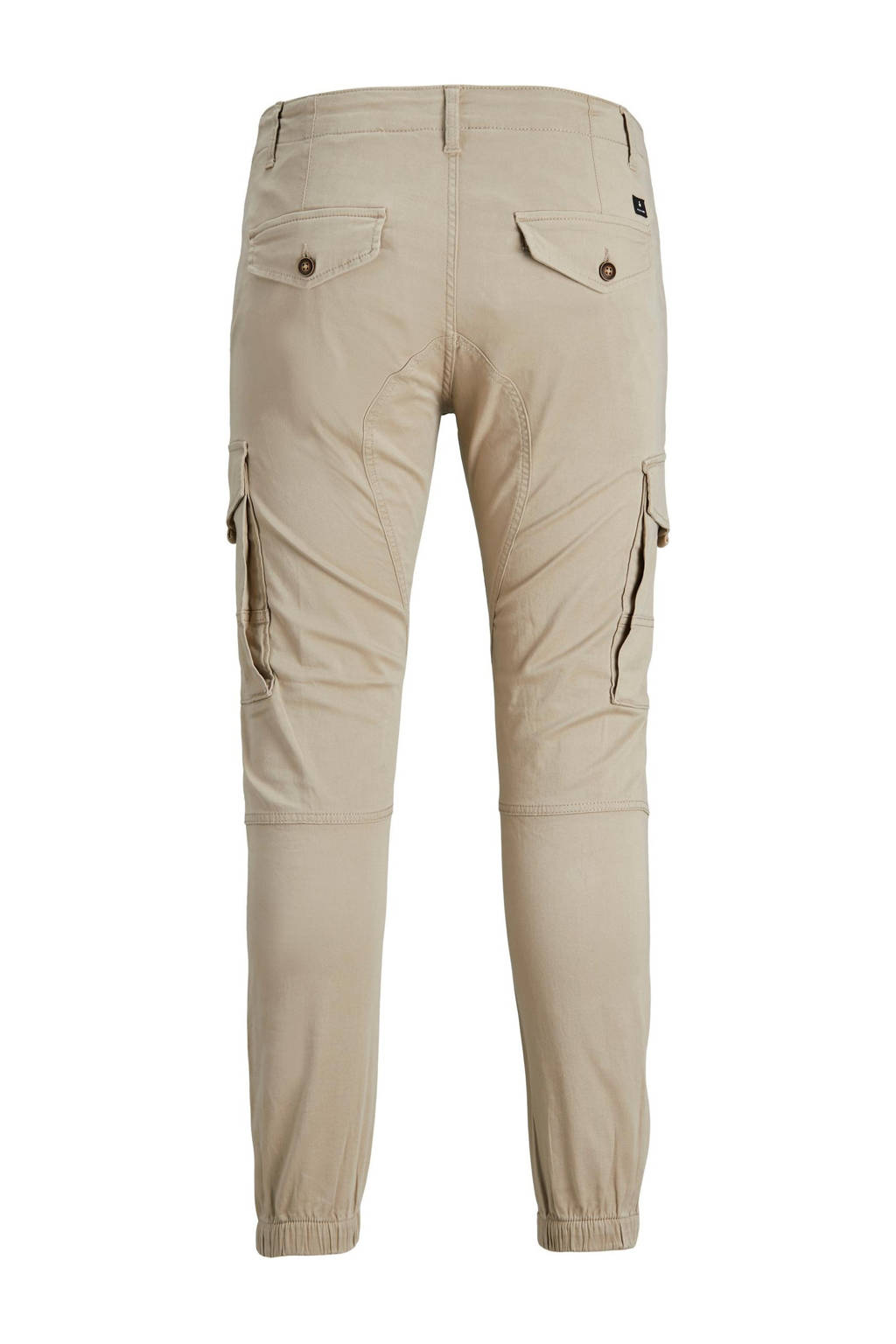 JACK & JONES tapered fit cargobroek JPSTPAUL beige-