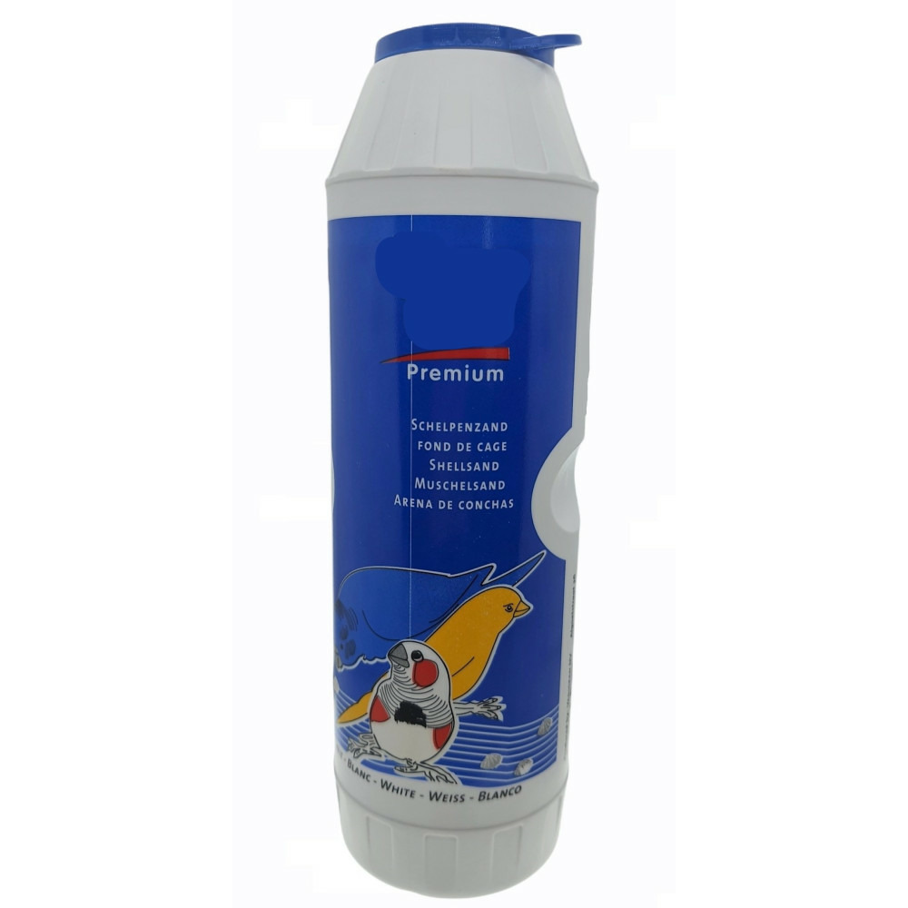Gravier fond de cage 2 kg blanc pour oiseaux