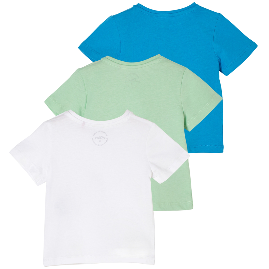 s.Oliver T-Shirt 3er Pack whitelight greenturquoise