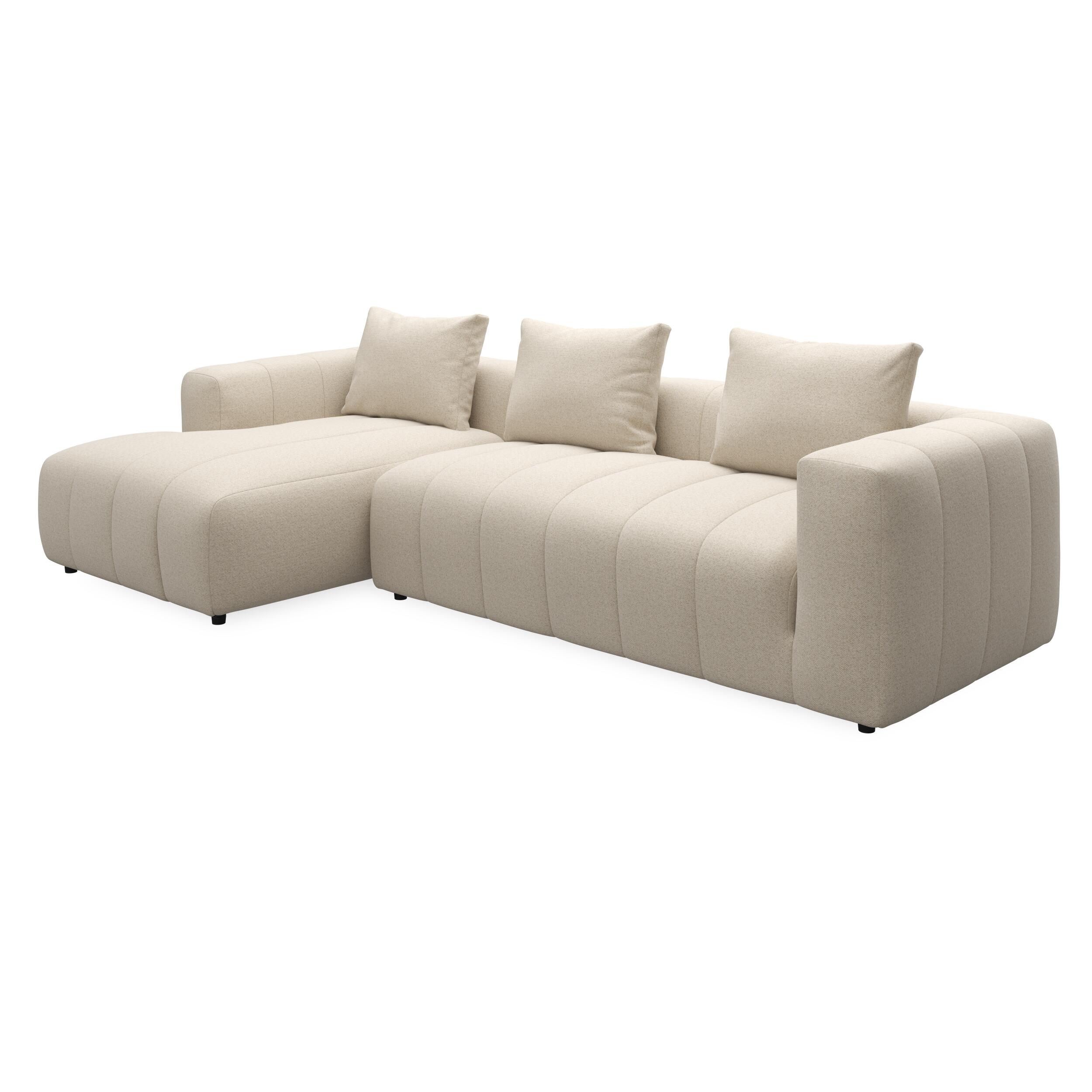 Ingvar venstrevendt sofa med chaiselong