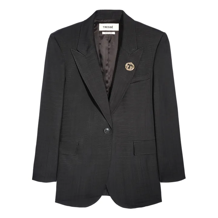Tressé Veste Volal | Noir