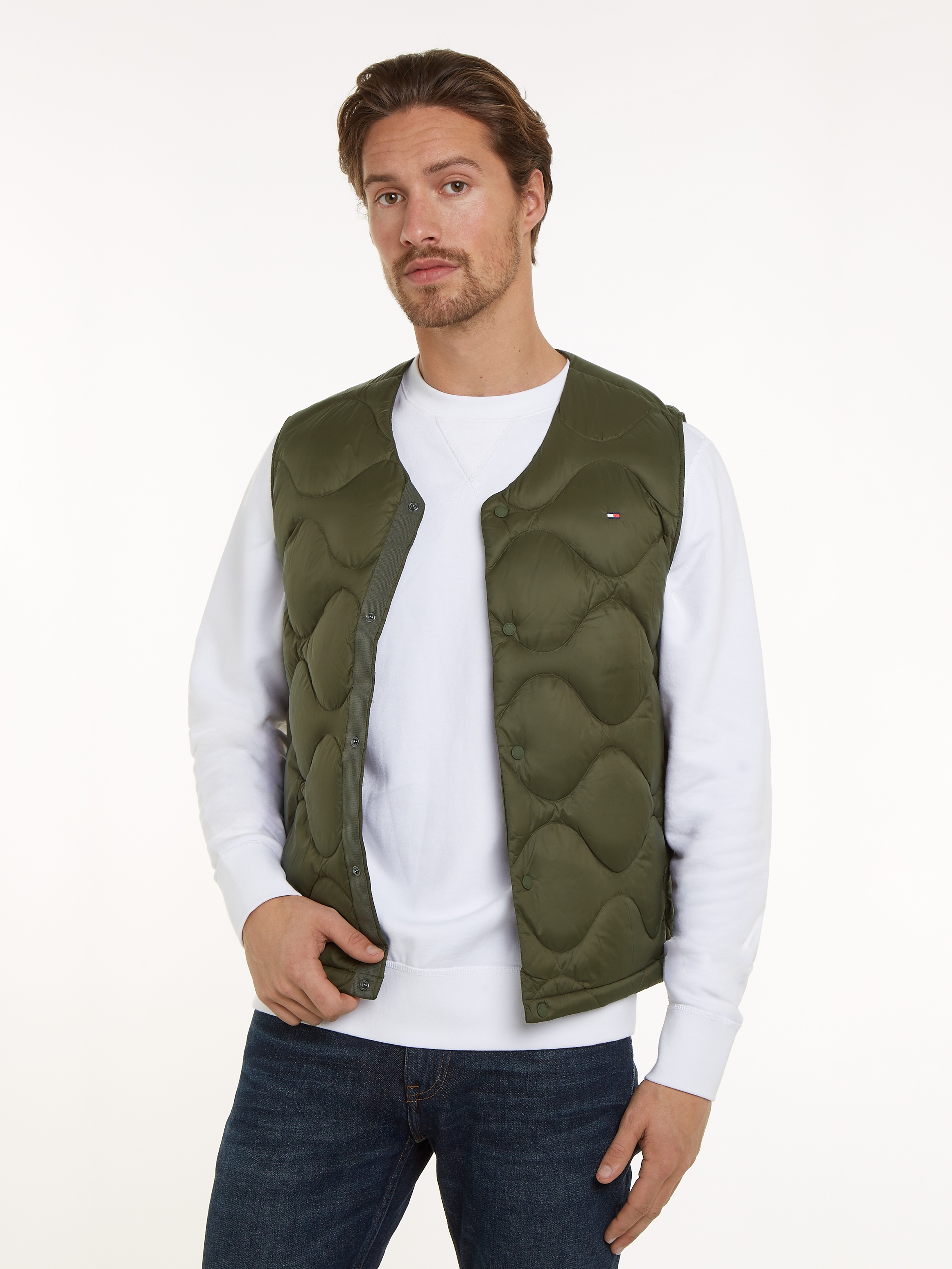 Tommy Hilfiger Steppweste »ONION QUILTED DOWN LINER VEST« mit Zwiebelsteppung