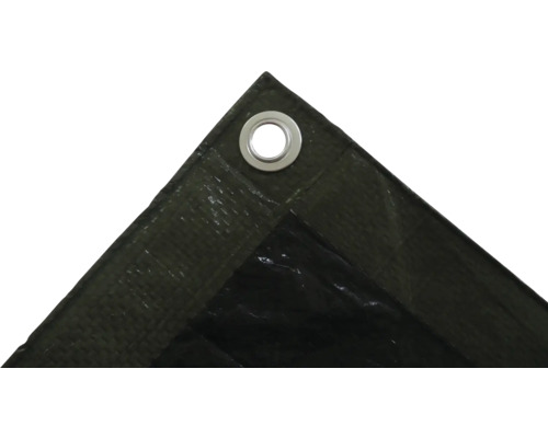 Geweven zeildoek 90 g/m² groen/zwart 2x3 m