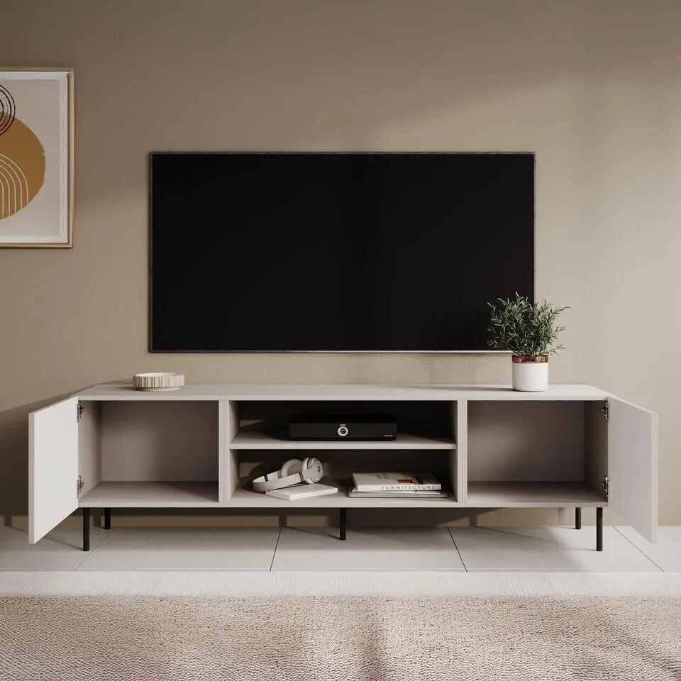 Meubella - TV-Meubel Alex - Beige - 181 cm