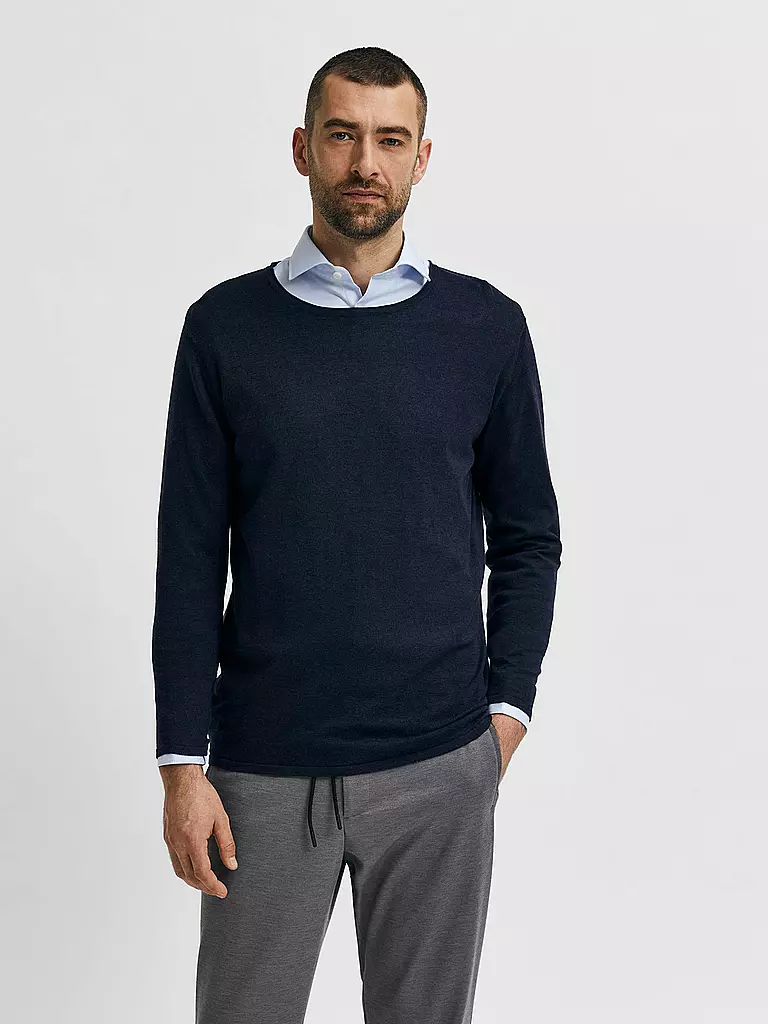 SELECTED Pullover SLHROME  dunkelblau