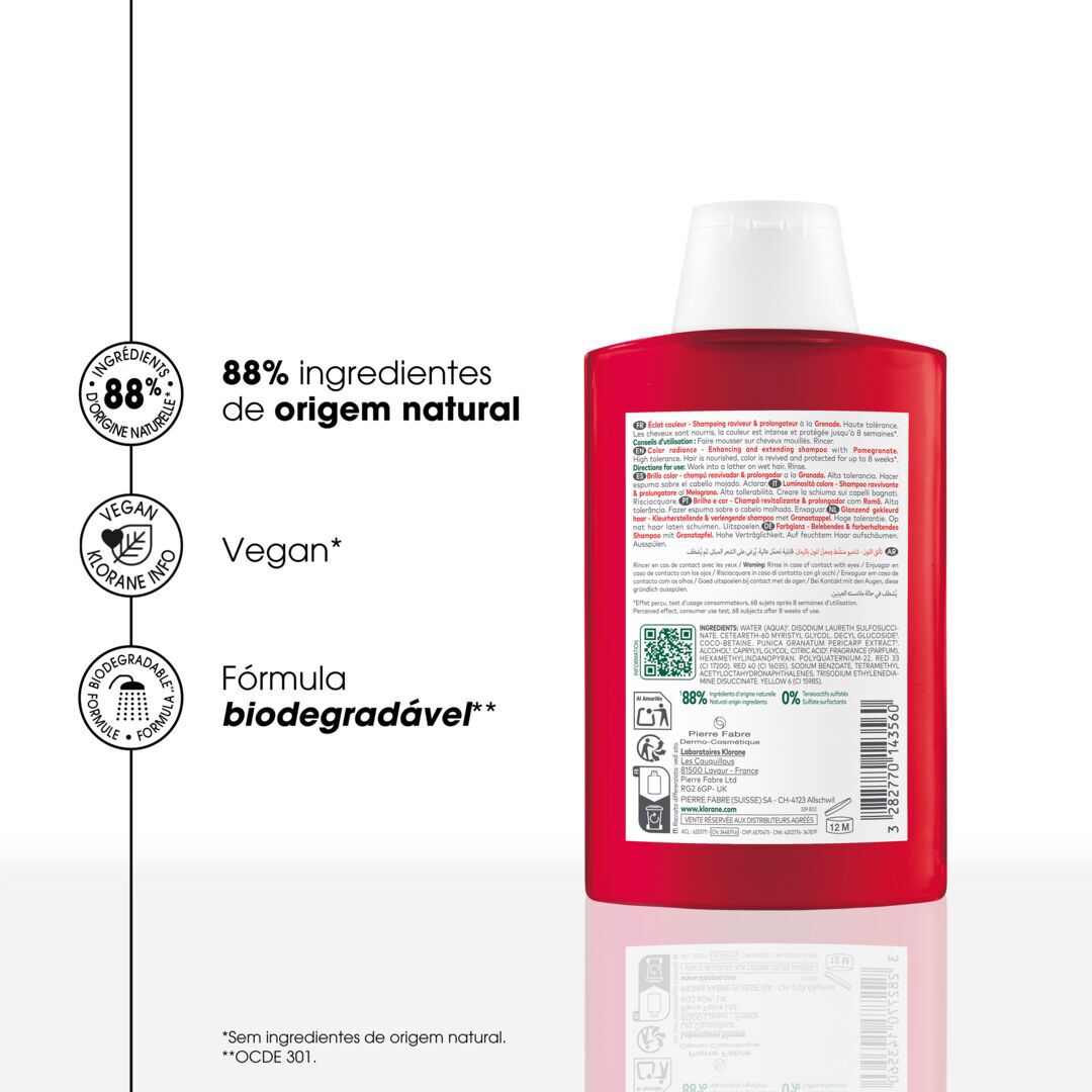 KLORANE  Champô Romã - 200ml