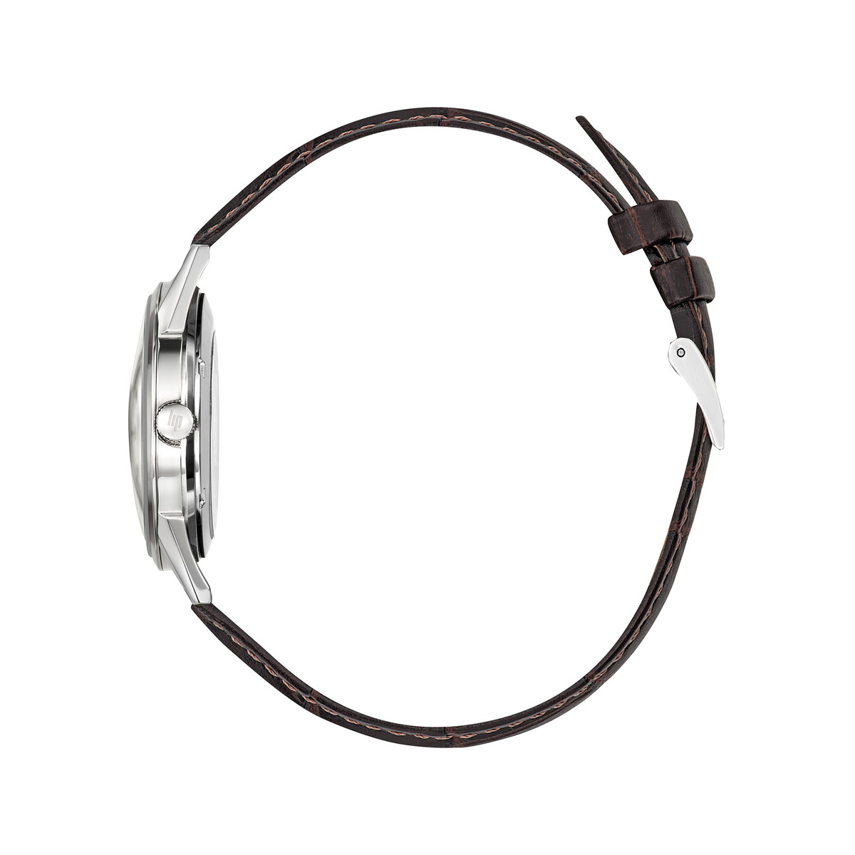 Montre Lip Himalaya homme acier bracelet cuir