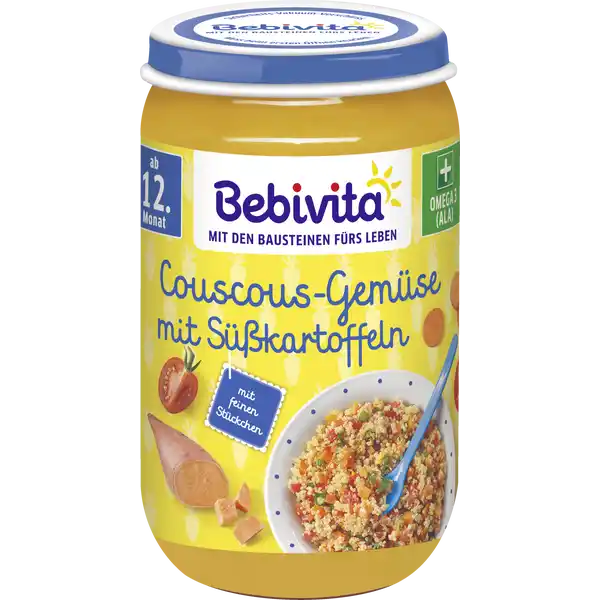 Bio Couscous-Gemüse mit Süßkartoffeln