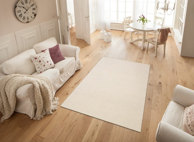 THEKO Wollteppich »Janne, Berber Teppich,  Wolle, meliert, handgearbeitet« rechteckig 20 mm Höhe handgetuftet, Wohnzimmer, Schlafzimmer, Esszimmer