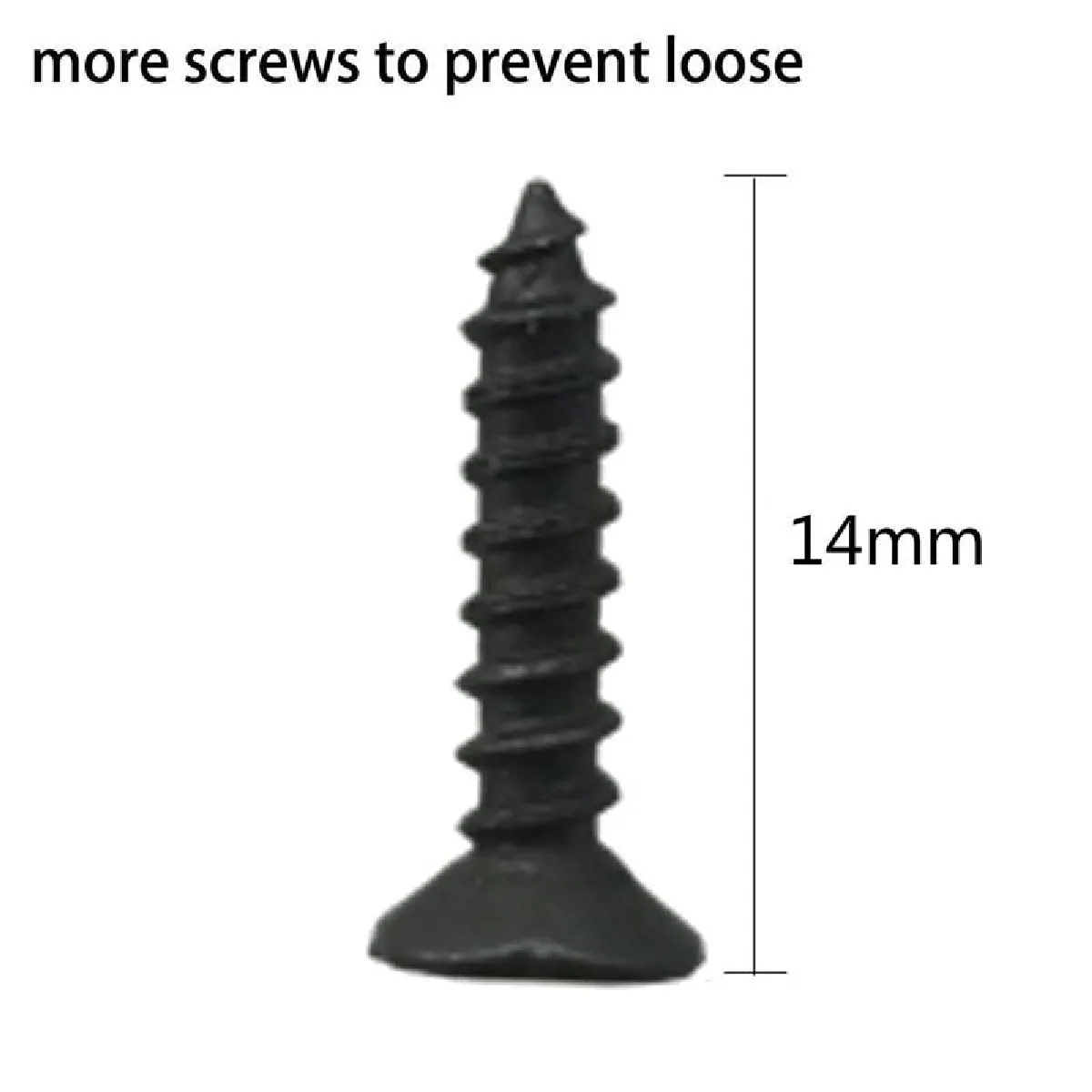 Universal 24 Crochets muraux avec vis - Noir
