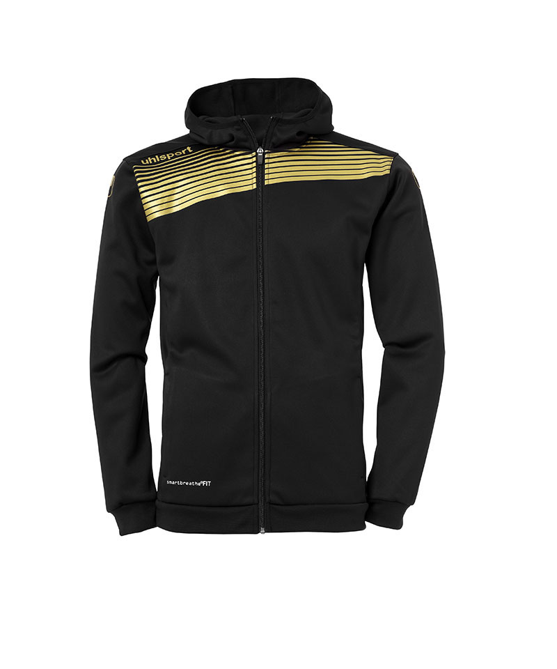 uhlsport Liga 2.0 Kapuzenjacke Schwarz Gold F03
