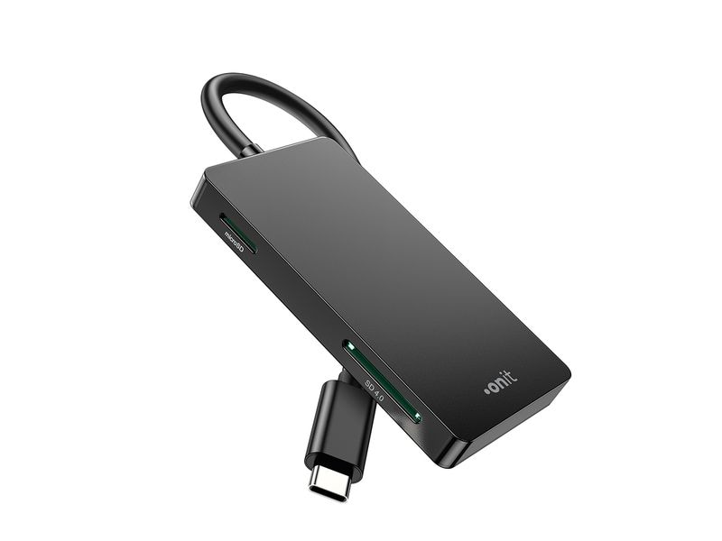 onit Card Reader Extern Pro USB-C 3-in1 Speicherkartenleser mit drei Slots