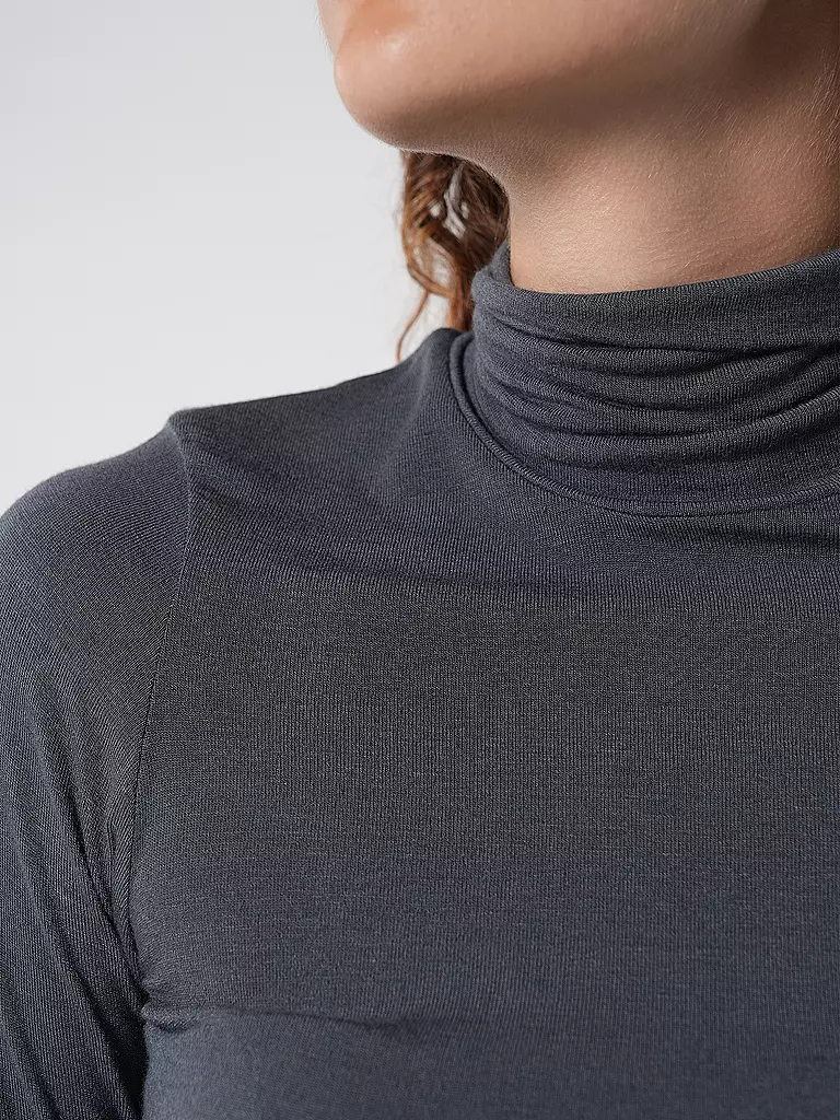 TELA Rollkragenshirt MATHILDE grau
