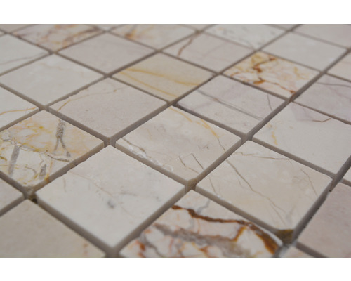 Natuursteenmozaïek MOS 32/2807 beige/goud 30,5x30,5 cm