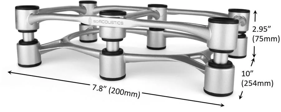 IsoAcoustics Aperta 300 Argent (la pièce) Absorbeurs acoustiques