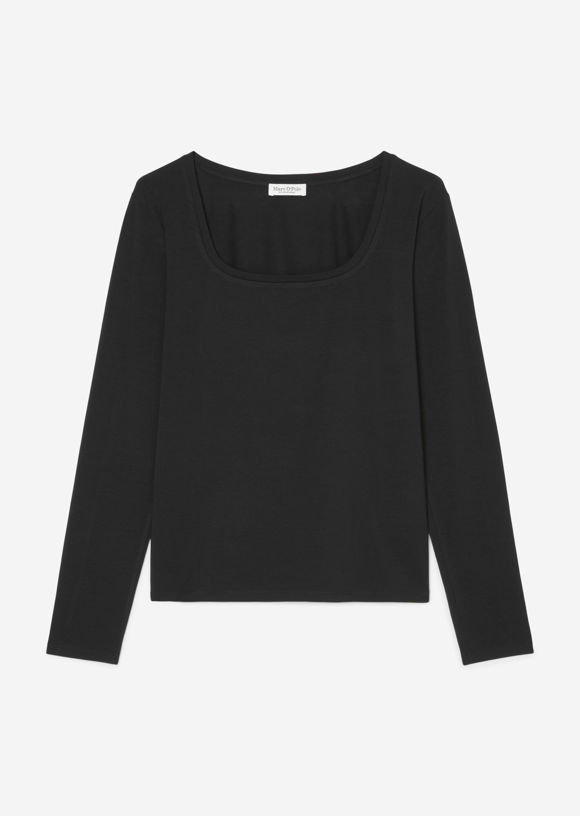 Longsleeve mit eckigem Ausschnitt regular aus OCS Blended TENCEL™ Lyocell