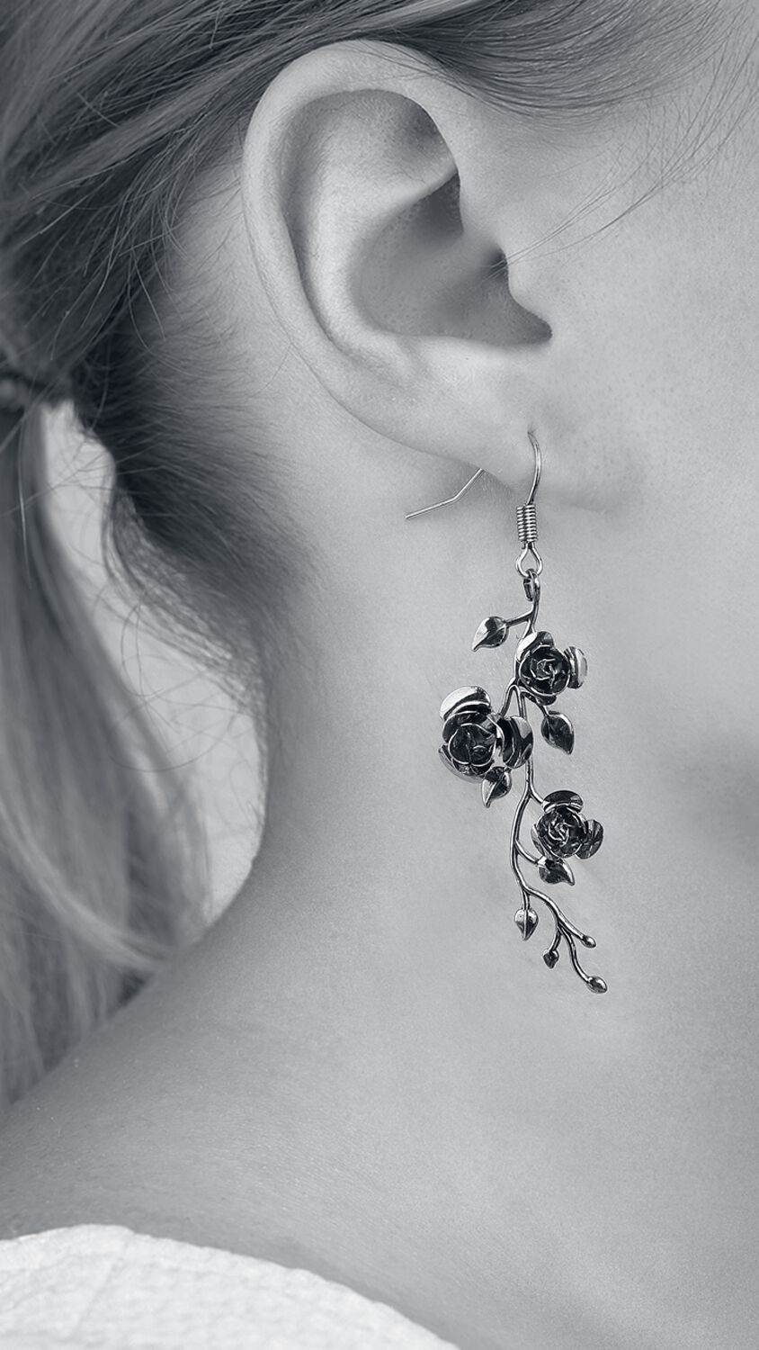 Roses | Gothicana by EMP Boucles d'oreilles