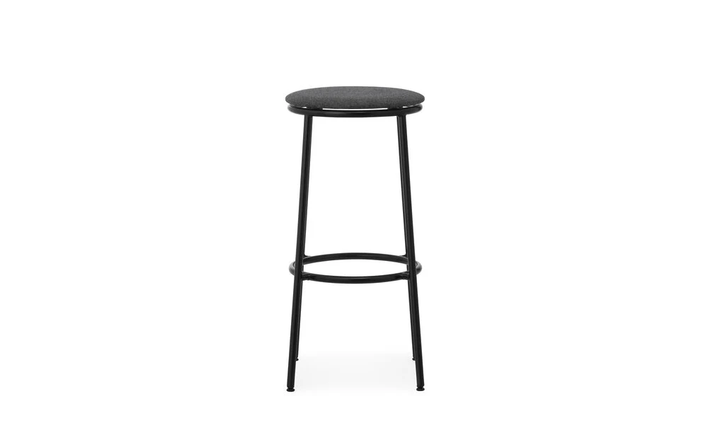 Normann Copenhagen  Circa barstol, sort/grå - H75 cm.