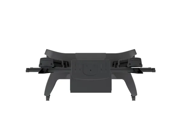 Multibrackets M Public Dual Pillar 180 HD - Vogn med hjul - for fladt panel - aluminium - sort - skærmstørrelse: 60