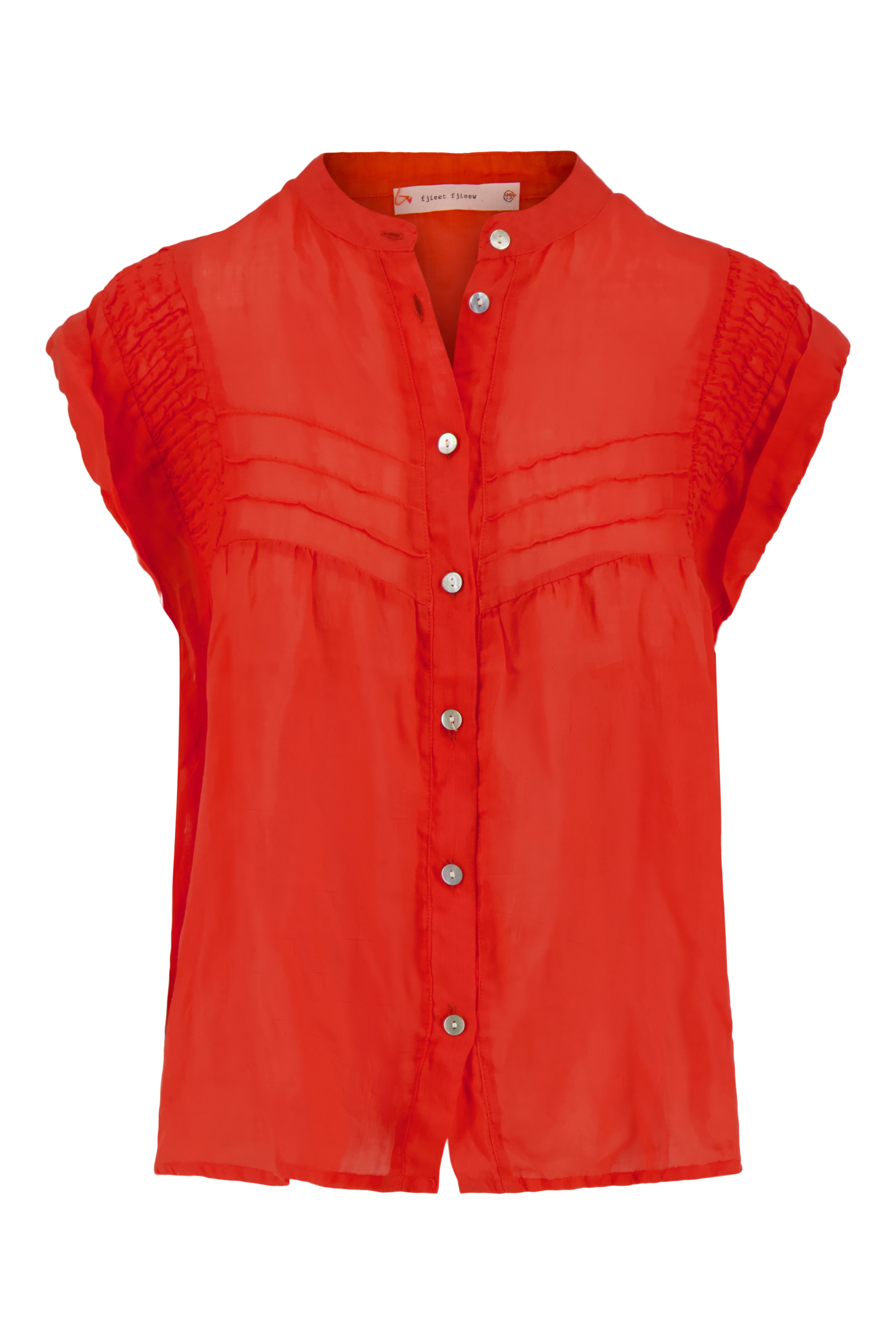 ramie  blouse plooien