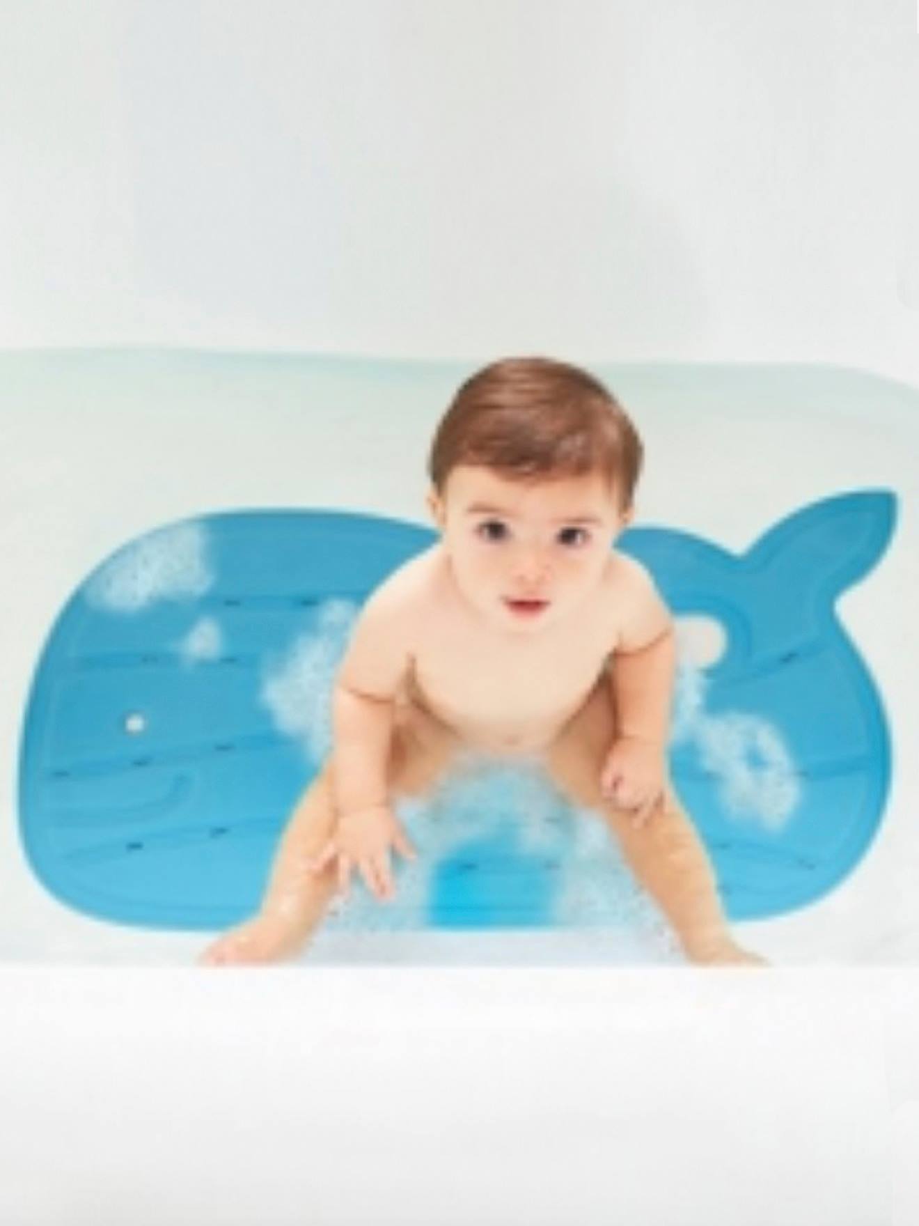 Tapete de Banho Baleia Moby SKIP HOP, Azul Médio Liso