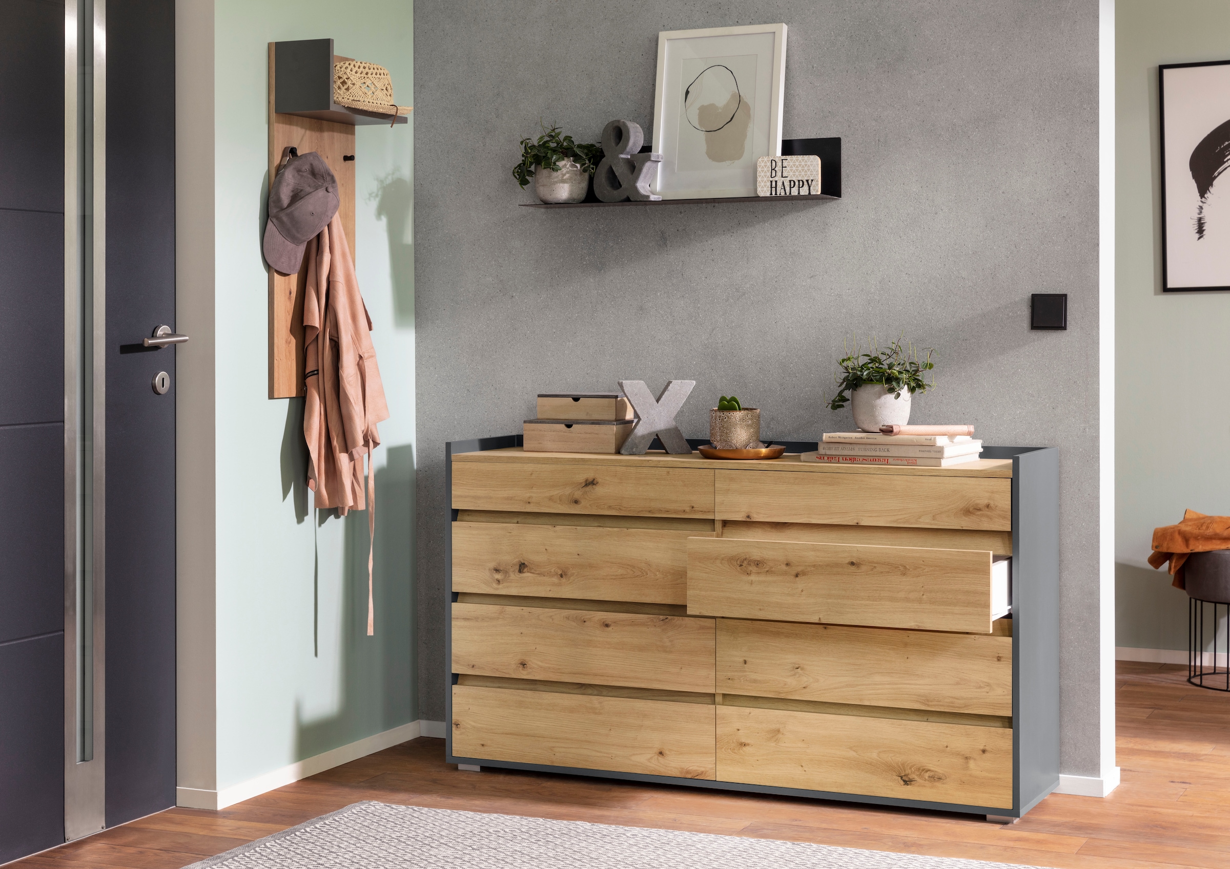 INOSIGN Garderobenpaneel »Kosmo« Mit Hutablage, Breite 35 cm