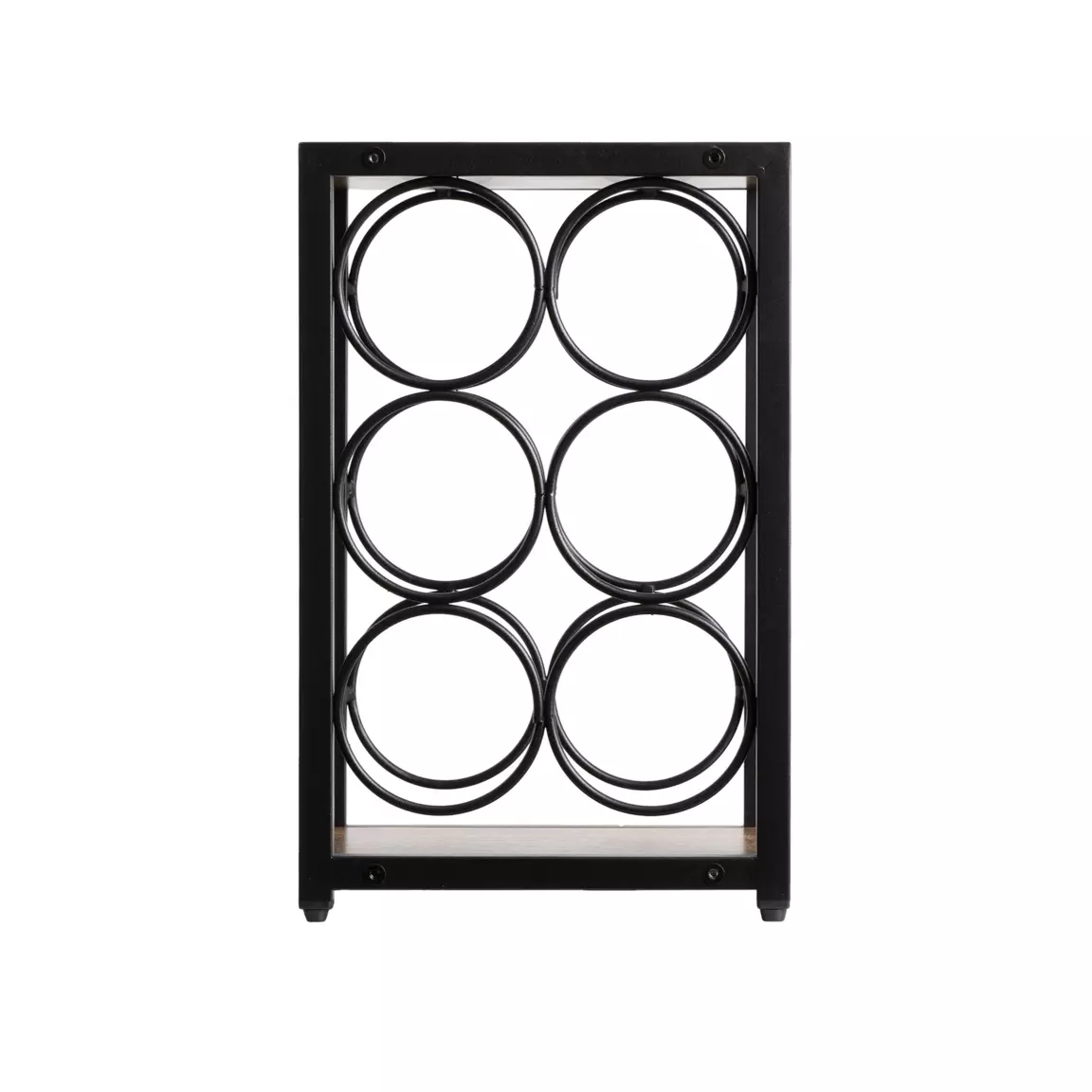 Casier range-bouteilles industriel 6 emplacements (H20 cm) Sacha Noir
