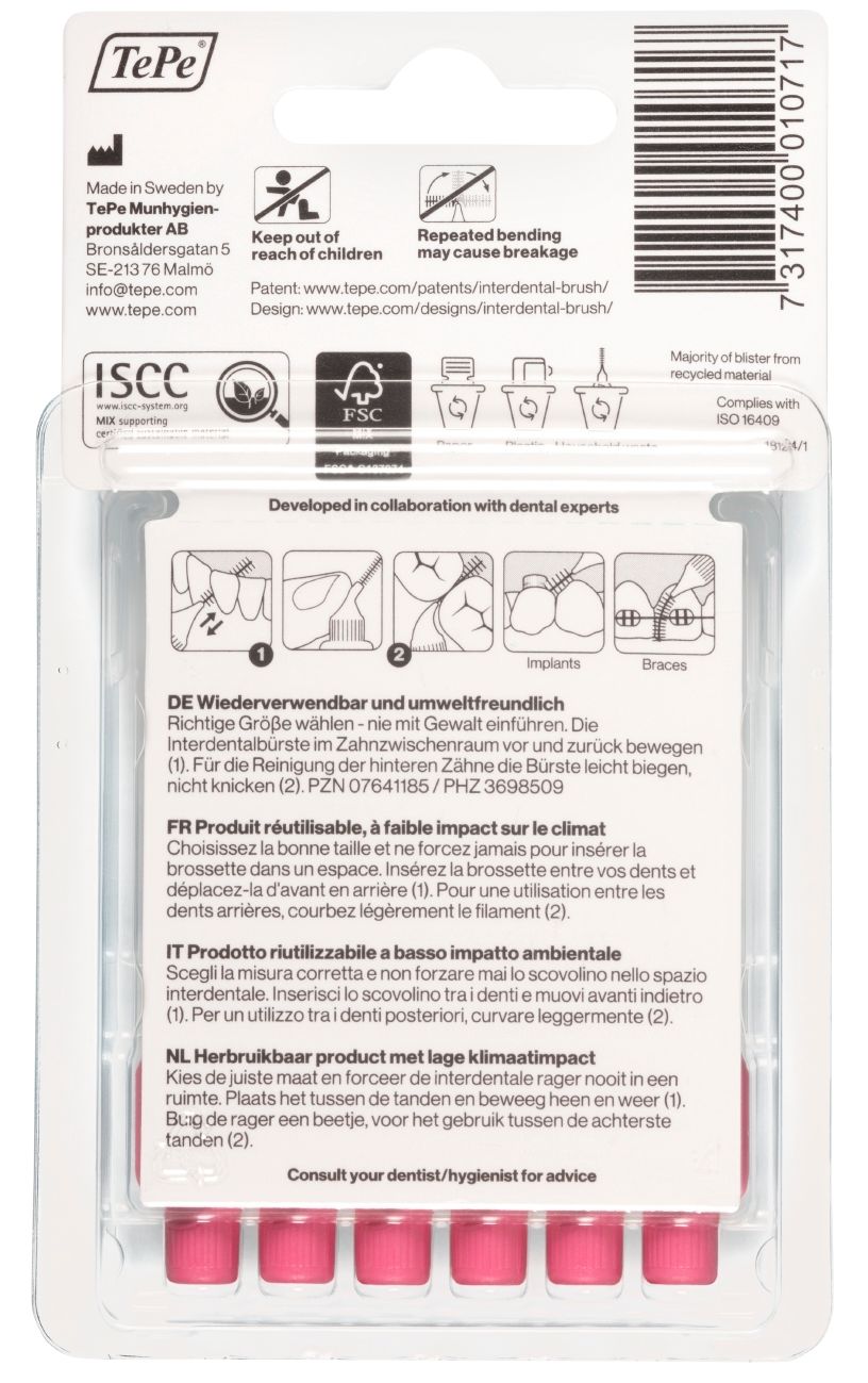TePe Interdentalbürsten 0,4 - 0,6 mm pink
