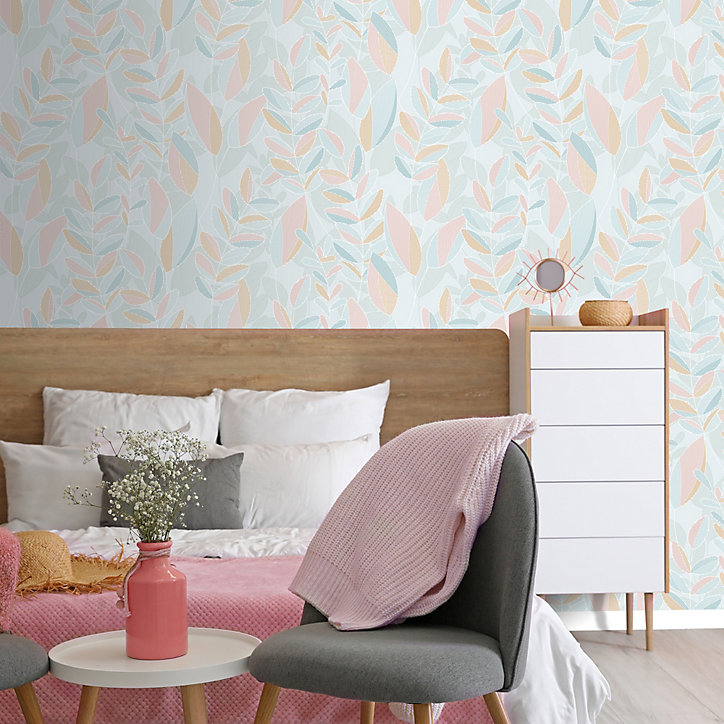 Papier peint intissé Ugepa retro feuillage vert