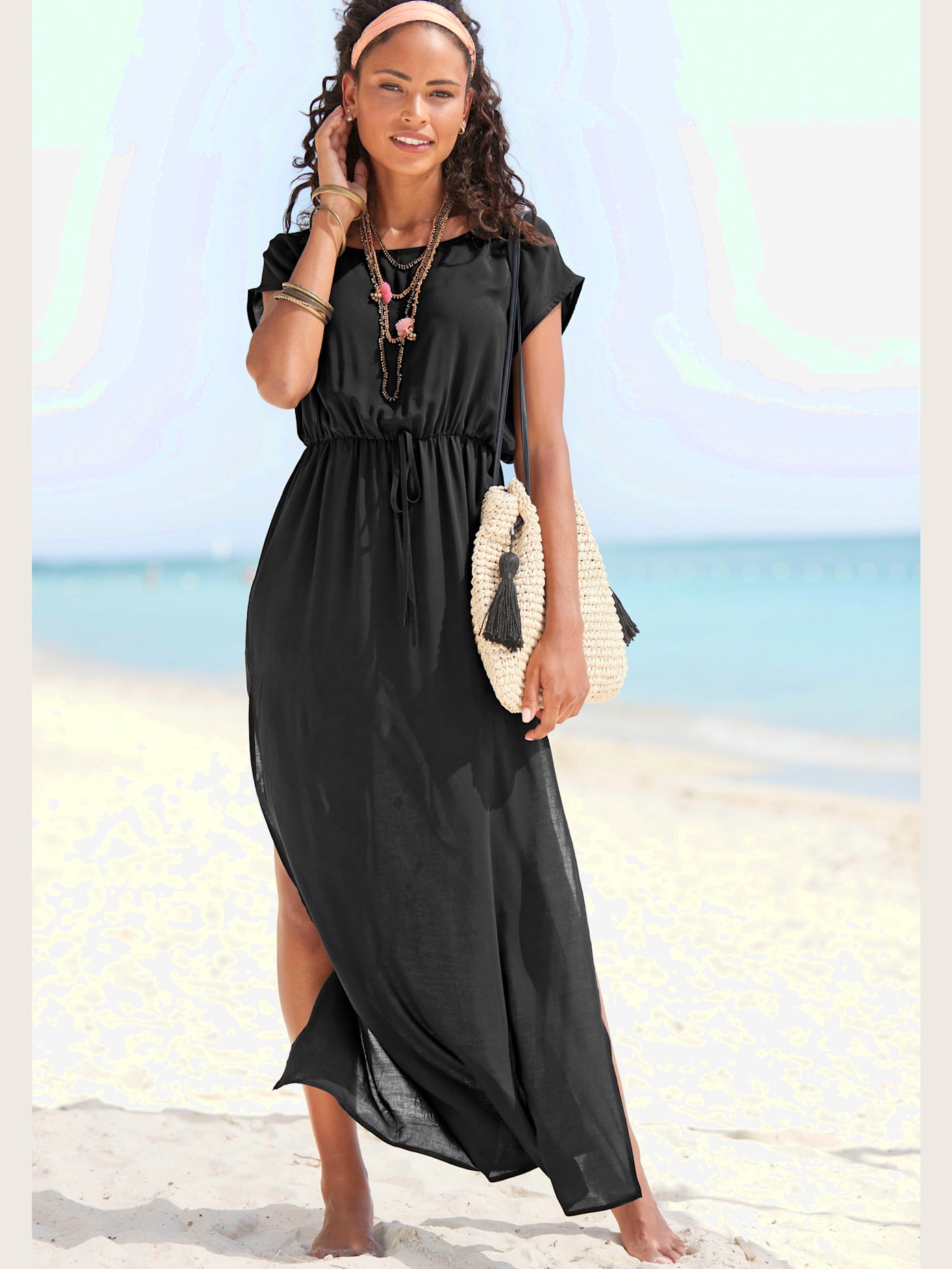 Robe de plage encolure ronde