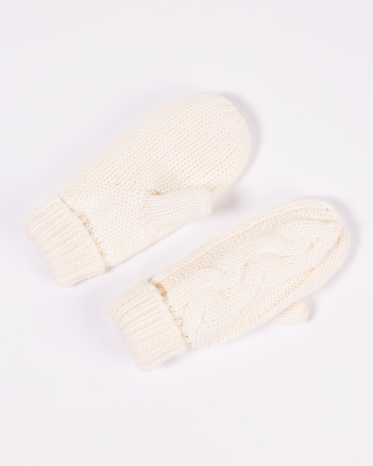 Vivid Cable Knit Set Off White