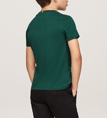 Tommy Hilfiger T-shirt - TH Logo Puff - Ornamental Green